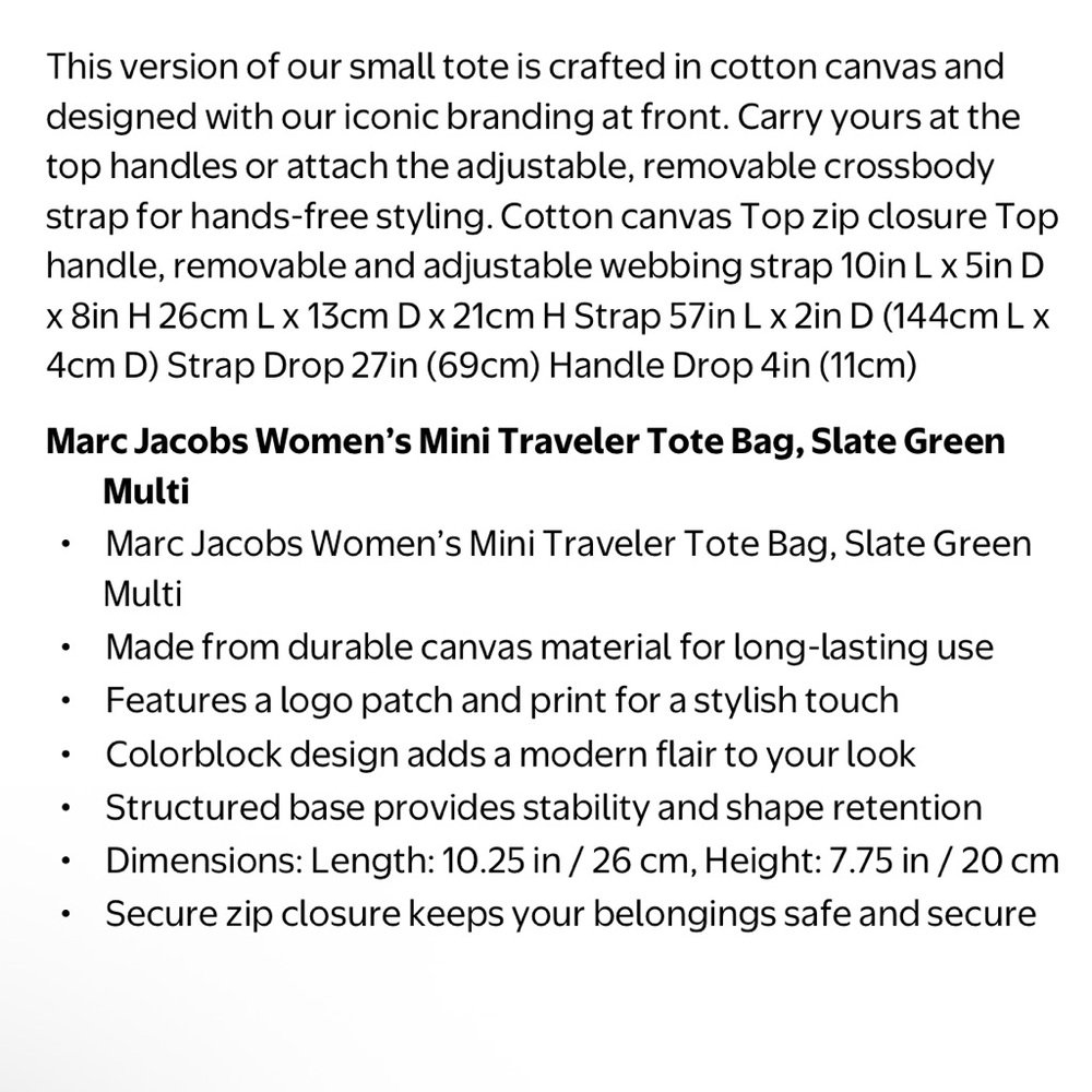 Marc Jacobs Canvas Tote in Tan with White Logo - Picture 15 of 15